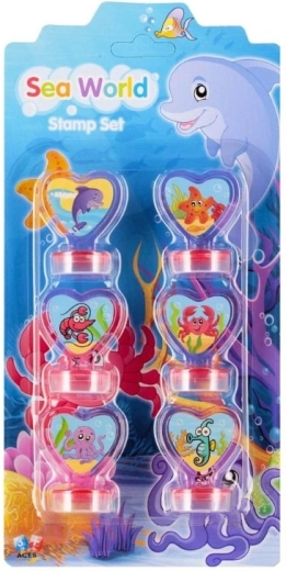 Timbri animali marini 6 pz