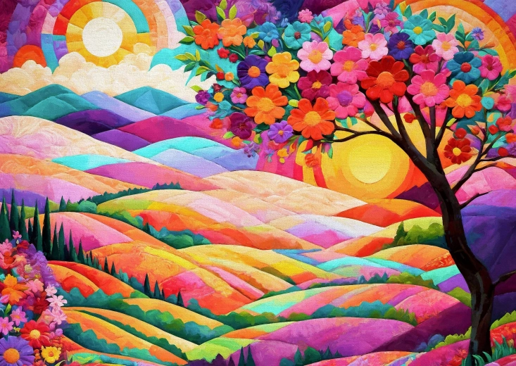 Enjoy puzzle Terra dei due soli 1000 pezzi