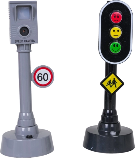 Gioco del traffico con semaforo e autovelox
