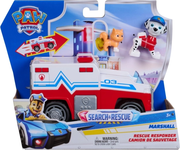 Paw Patrol veicolo di soccorso di Marshall con personaggi