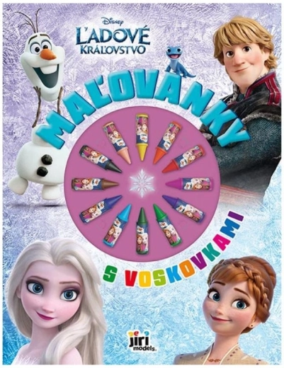 Album da colorare con pastelli a cera Frozen
