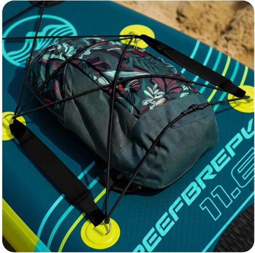 Comfort e passo sicuro grazie alla superficie in EVA e alla rete bungee