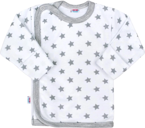 Camiciola per neonato New Baby Classic II grigia con stelline