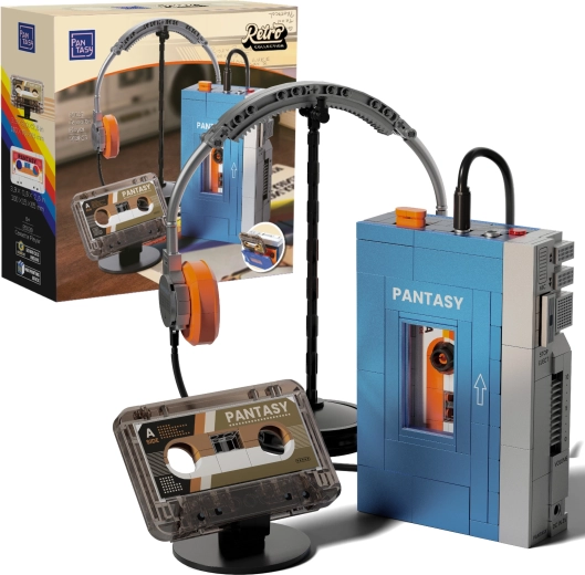 Pantasy kit di costruzione retrò lettore di cassette portatile walkman