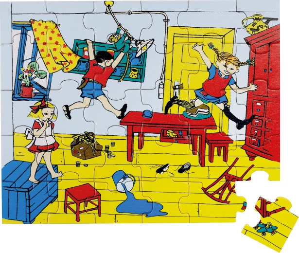 Puzzle in legno Pippi Calzelunghe 30 pezzi