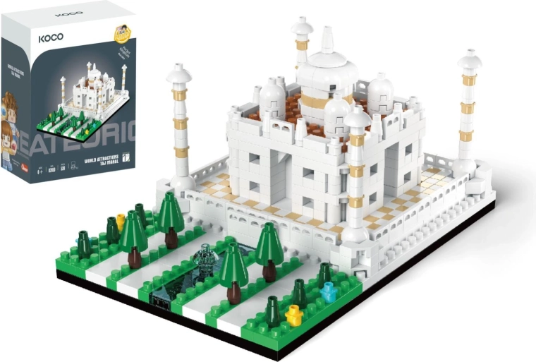 Costruzione mini Taj Mahal KOCO, 539 pezzi e 2 figurine