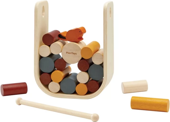 PlanToys diga di castori – gioco di equilibrio in legno