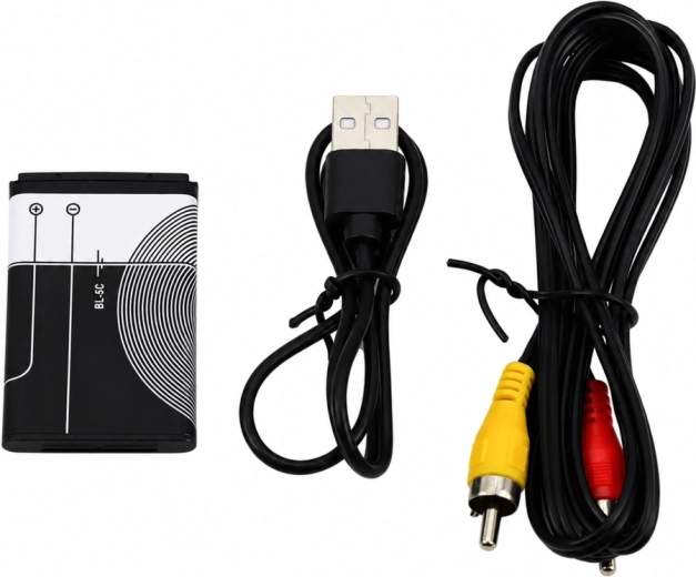 Collegamento alla TV tramite AV e accessori inclusi