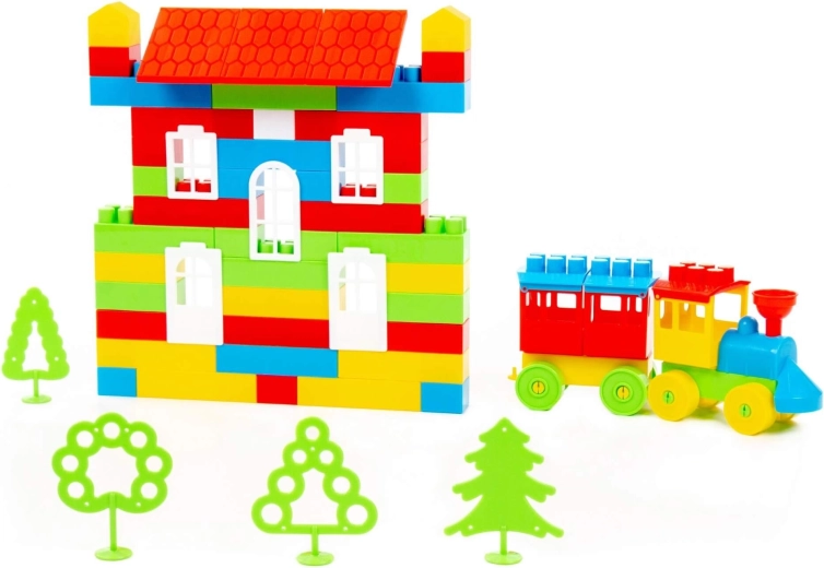 Costruzione di case e trenini