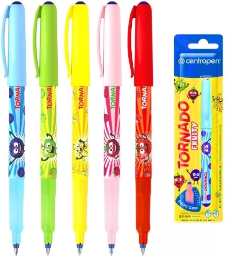 Penna a sfera Centropen Tornado Fruity con profumo di frutta - 1 pezzo