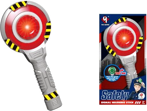 Paletta della polizia con luce e suono