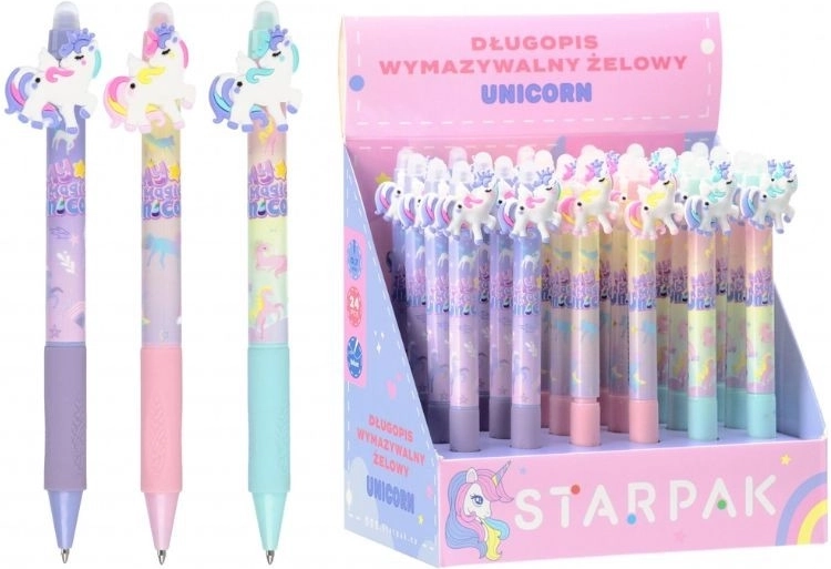 Penna gel cancellabile Unicorno - 1 pezzo