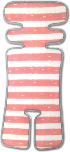 Inserto universale FreeON per seggiolino auto e passeggino bianco-rosa