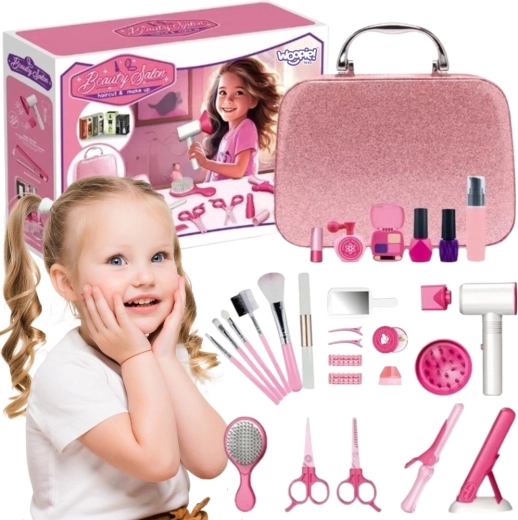 Valigetta da parrucchiere e cosmetica WOOPIE 2 in 1 con 43 accessori