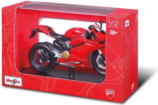 Maisto motocicletta Ducati 1199 Panigale con cavalletto 1:12