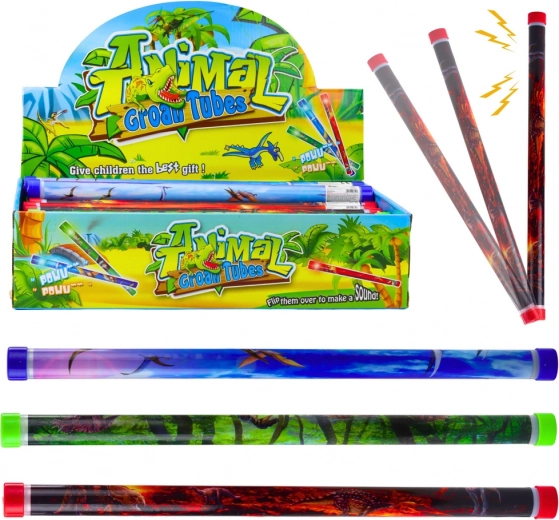 Tubo acustico dinosauri 40 cm con effetti luminosi