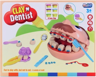 Set da dentista con plastilina e accessori