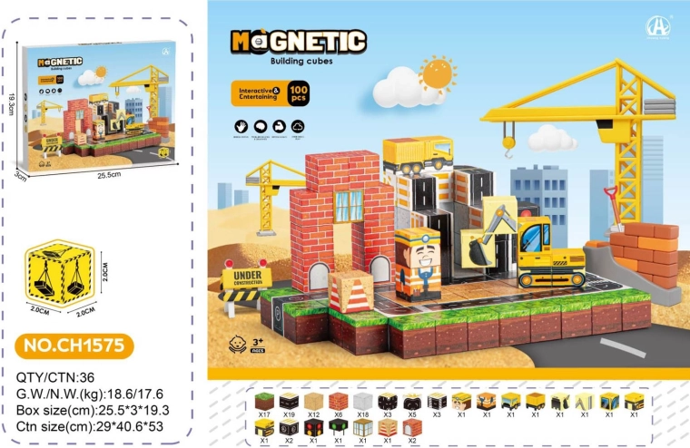 Cubi magnetici – cantiere 100 pezzi