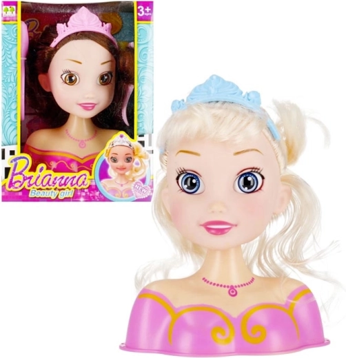 Testa di bambola per acconciature - set styling per bambini