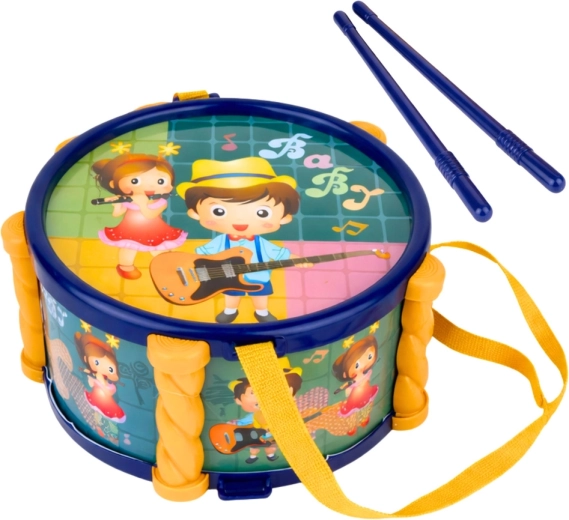 Tamburo con tracolla per un divertimento ritmico