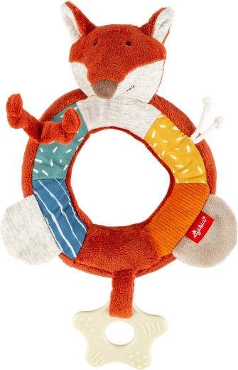 Sigikid anello interattivo in peluche a forma di volpe per neonati