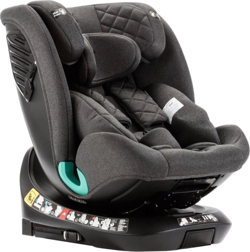 Seggiolino auto ADAMEX Trip i-Size con base girevole 360° (40–150 cm) grigio