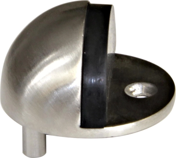 Fermaporta in acciaio inox satinato