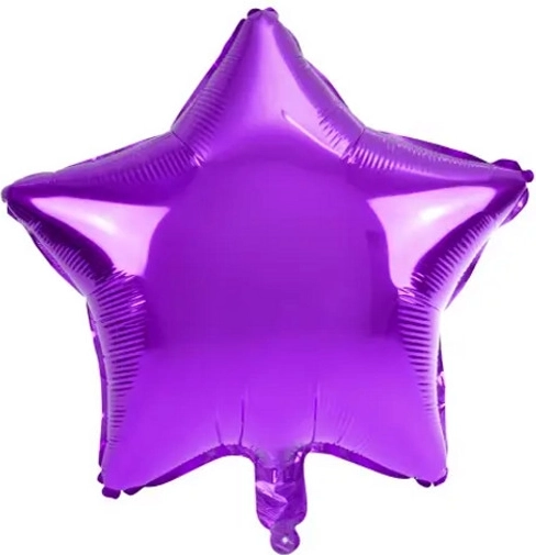 Palloncino in foil a stella grande viola