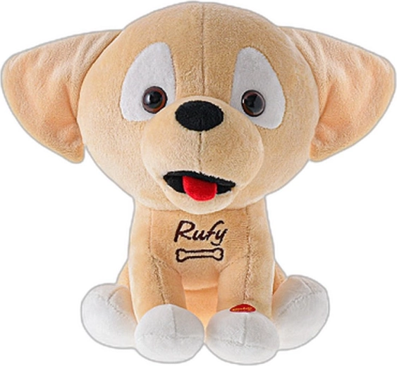 Peluche cagnolino Rufy parla ceco 19 cm a batterie - 1 pezzo