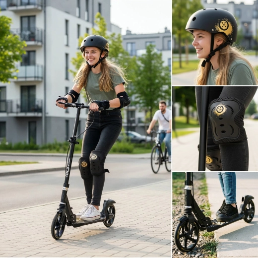 Struttura pieghevole e manubrio regolabile