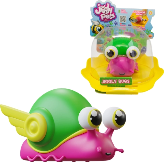 Lumaca rosa interattiva Jiggly Bugs