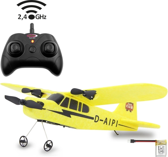 Aereo RC Jamara Piper J3-Cub 2,4 GHz con giroscopio