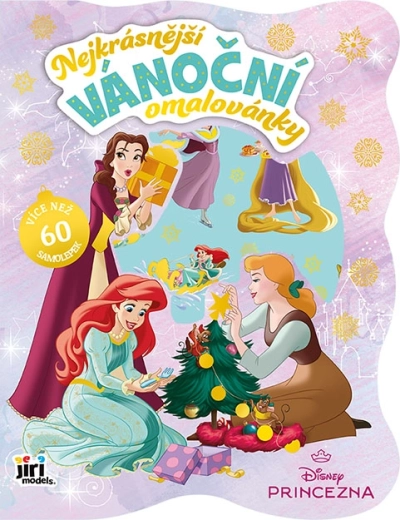 Disney Princess – album da colorare natalizio con adesivi