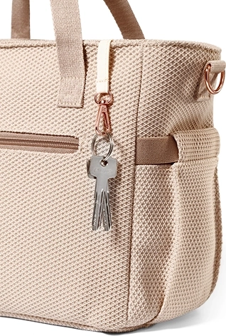 Foulard alla moda e pratico gancio porta chiavi/ciuccio