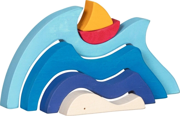 Puzzle in legno La mia piccola barca in mare