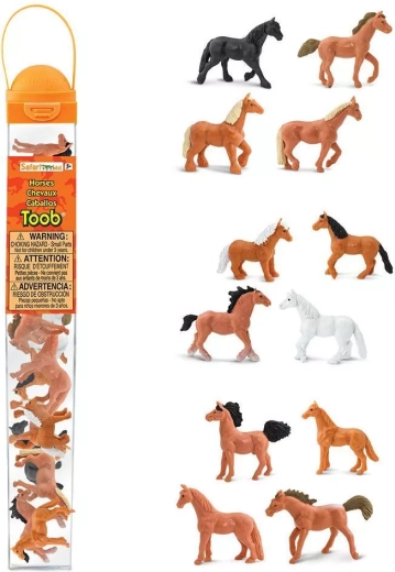 Safari Ltd. Toobs figurine di cavalli - 12 pezzi