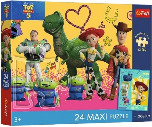 Puzzle maxi Premium Plus pro bambini Toy Story – Giocattoli e amici 24 pezzi
