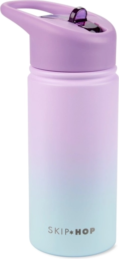 Skip Hop bottiglia in acciaio inox con cannuccia Wander ombré viola 450 ml