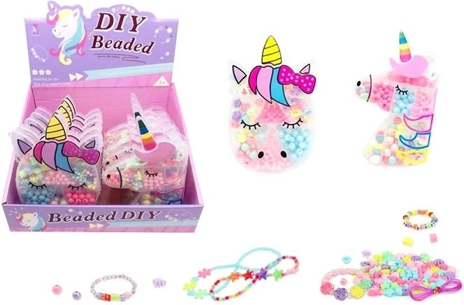 Perline Unicorn – set per creare gioielli in box a forma di unicorno