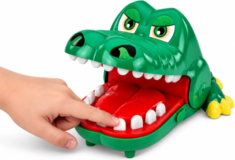 Emozionante pressione dei denti