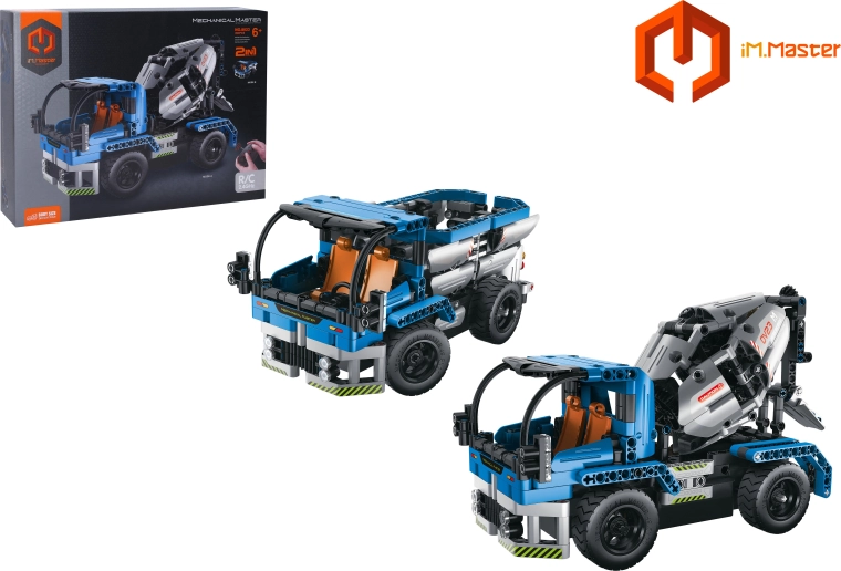 Kit di costruzione RC per camion e betoniera 2 in 1