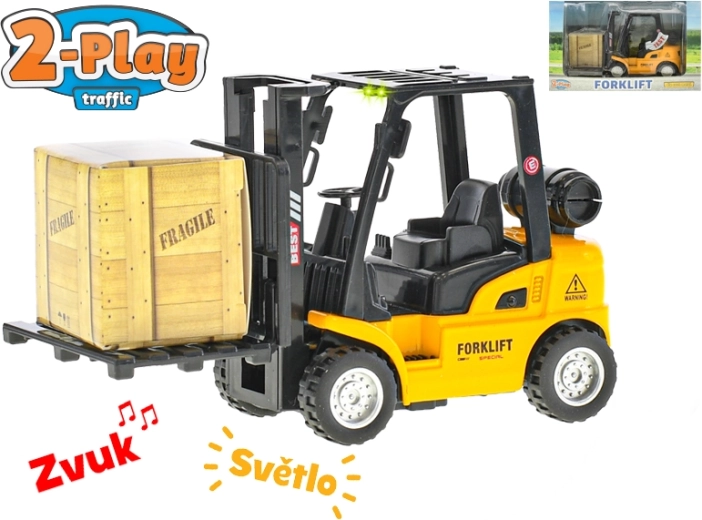 Carrello elevatore 2-Play Traffic 14 cm con luce e suono