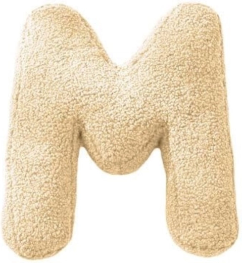 Mealini lettera in peluche M color crema - 1 pezzo