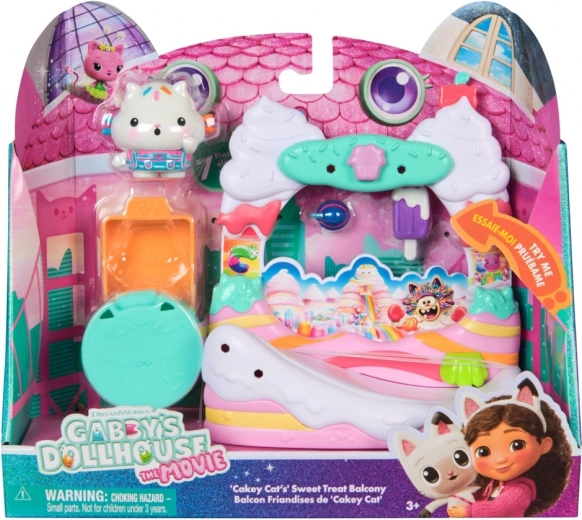 La Casa Magica di Gabby – Set da gioco balcone Pasticceria con Ciambellina