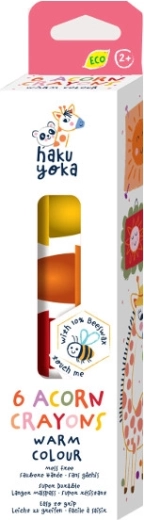 Pastelli ghiande – colori caldi, 6 pz