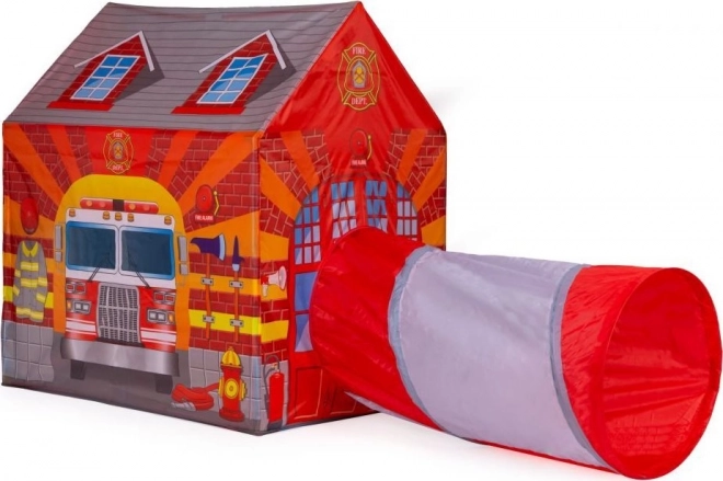 Tenda per bambini con tunnel Stazione dei pompieri IPLAY