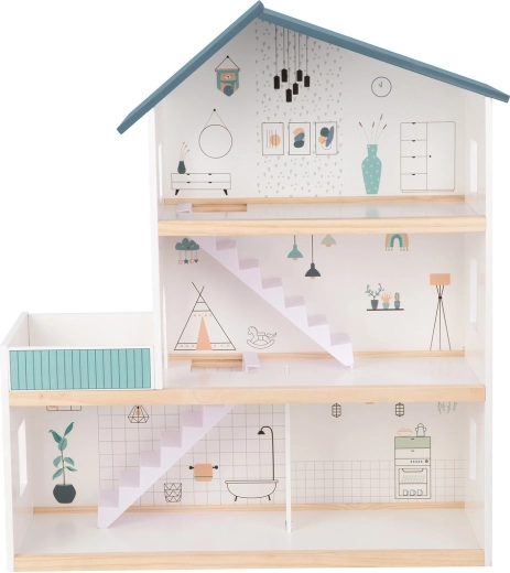 Design aperto a tre piani per un facile accesso