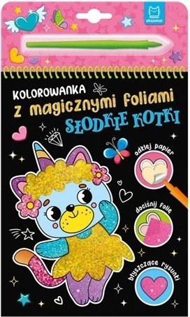 Album da colorare con fogli magici Dolci gattini
