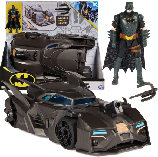 DC Comics Batman con personaggio e Batmobile