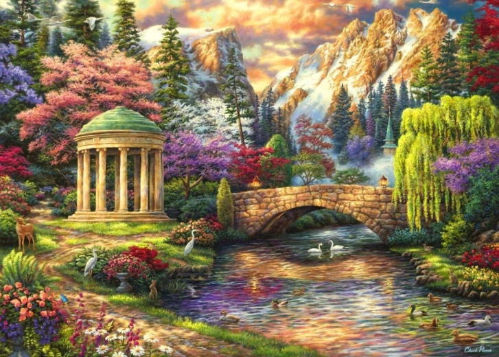 Grafika puzzle Quiete del giardino 500 pezzi